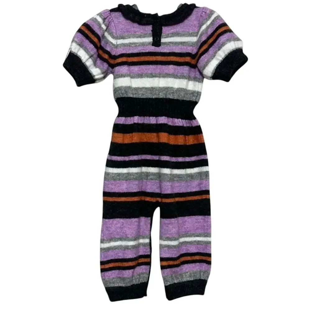 Habitual One-Piece Jumpsuit Striped Pattern Knitted Multicolor 18 Months NWOT